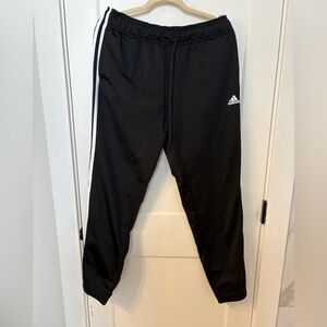 Adidas Black Stripe Joggers—Women’s XL —Classic & Comfy 🖤